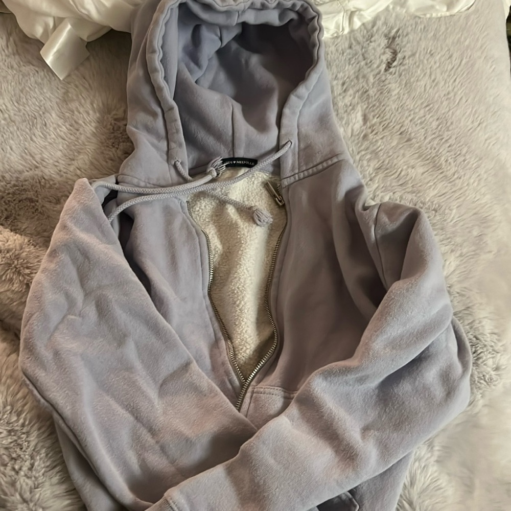 Brandy regular fit Blue/purple zip up hoodie